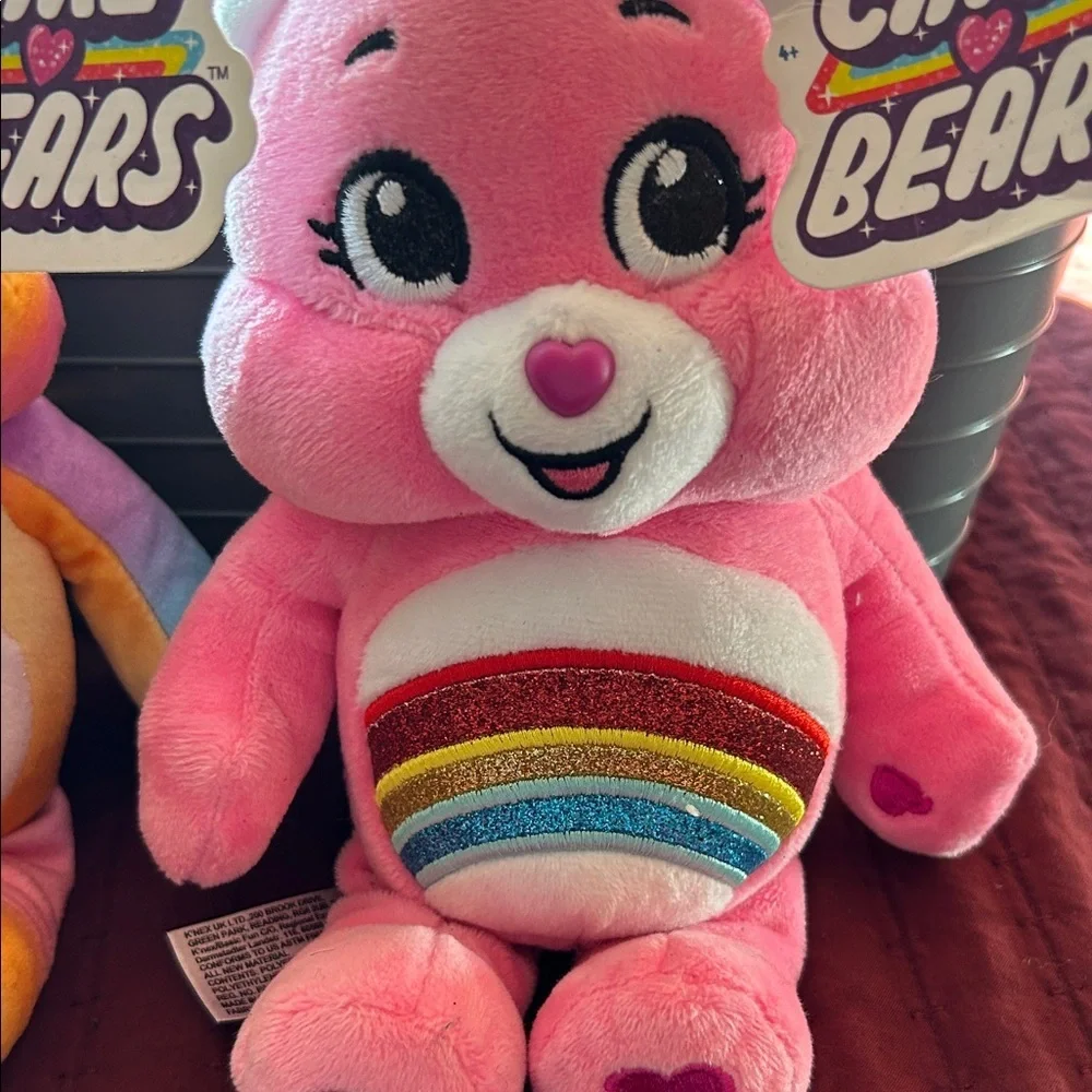 Care Bears Plush Duo - Pink and Rainbow - Picture 4 of 7